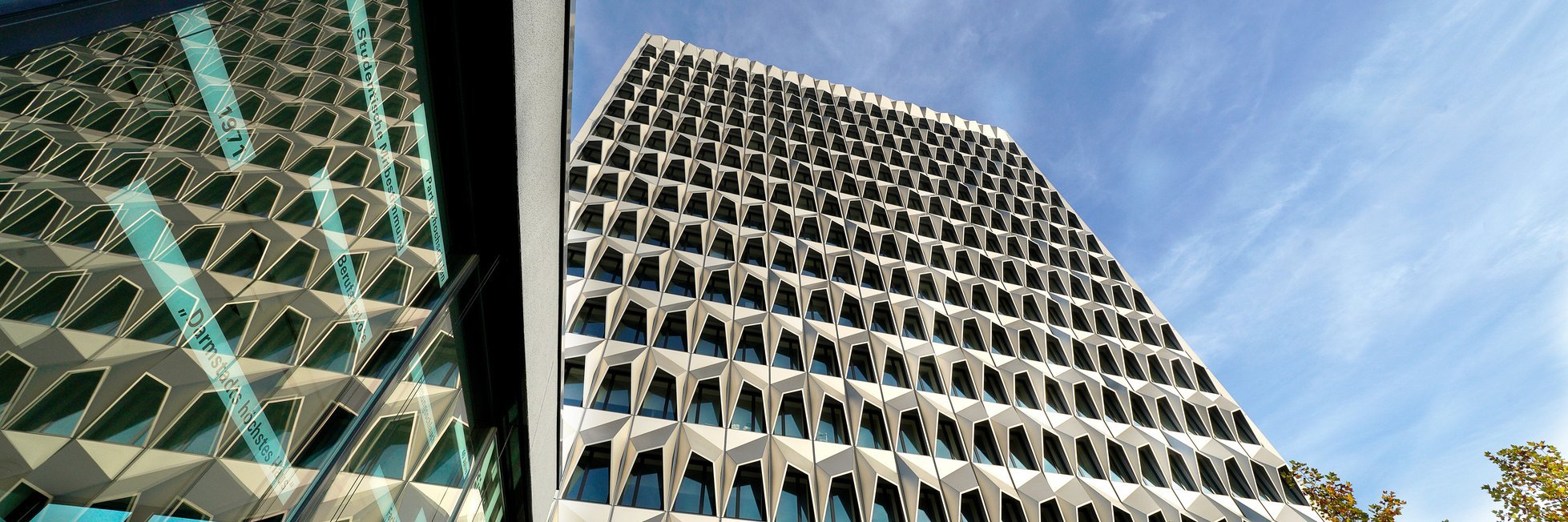 Hochhaus der h_da in Ansicht 1