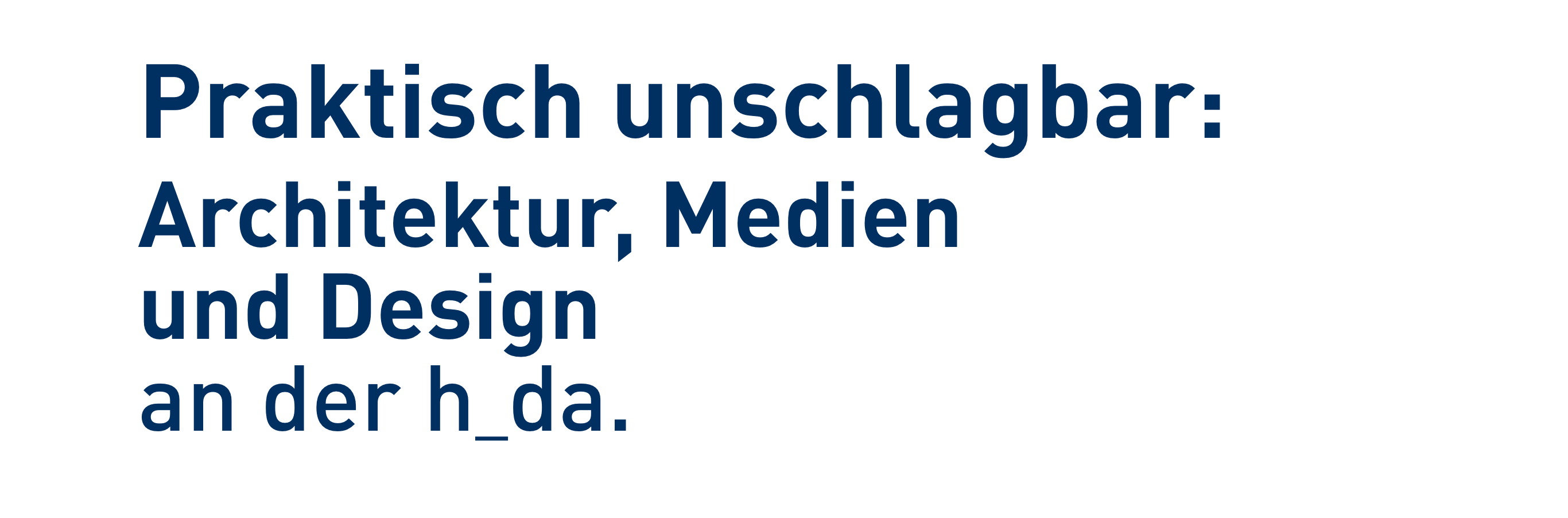 Praktisch unschlagbar: Architektur Medien und Design an der h_da