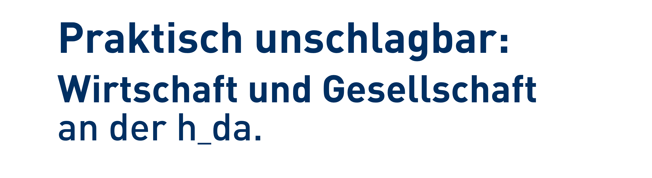 Praktisch unschlagbar: Wirtschaft und Gesellschaft an der h_da